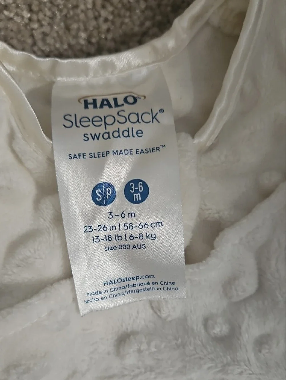 Halo Baby Sleep Sacks — Cream & Tan Plaid Soft Wearable Blankets (2-Pack)